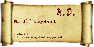 Manó Dagobert névjegykártya